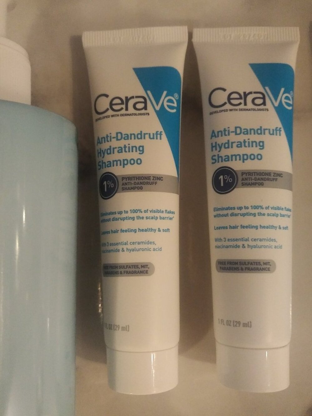 CeraVe Anti-Dandruff Hydrating Shampoo - 8 x Travel / Trial Size Tubes with Zinc